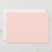 Blush roze moderne bruiloft opslaan Kaarten Datum (Achterkant)