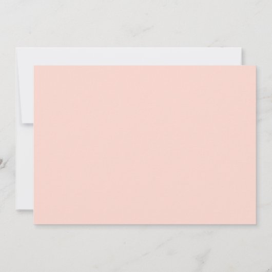 Blush roze moderne bruiloft opslaan Kaarten Datum (Achterkant)