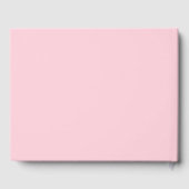 Blush roze moderne gepersonaliseerde bruiloft rece gastenboek (Achterkant)