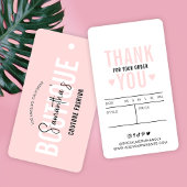 Blush Roze Moderne Kleding Boutique Prijs Hang Lab Visitekaartje