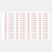 Blush Roze Moderne Kleding Sizing Label Merklabel (Vel)