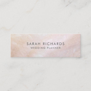 Blush Roze Moeder van de Parel Shell Mini Visitekaartje