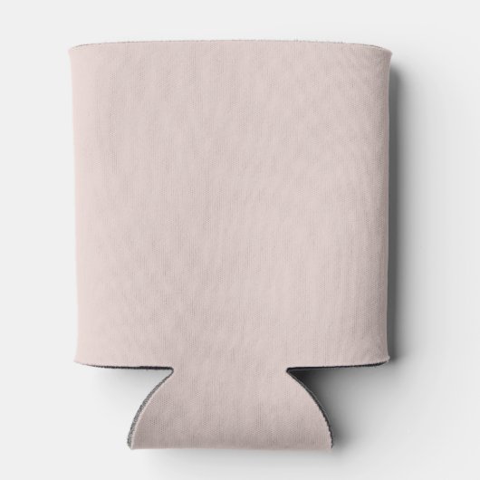 Blush Roze Monogram Crest Bruiloft Elegant Blikjeskoeler (Achterkant)