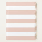 Blush roze monogram fotocollage planner (Achterkant)