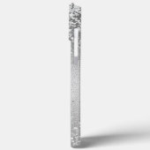 Blush roze monogram Glitter Eyes Case-Mate iPhone Case (Achterkant / Links)