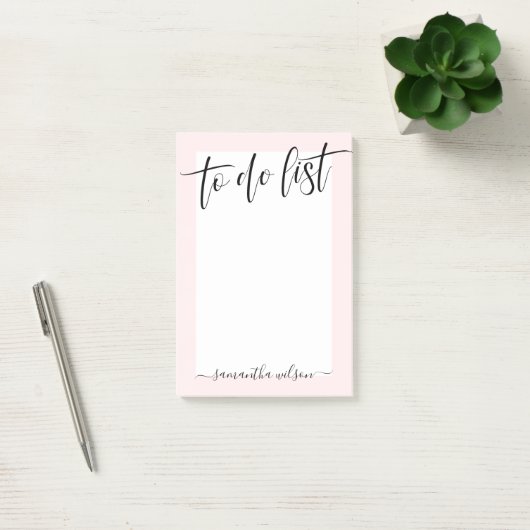 Blush roze om lijst te doen post-it® notes (Kantoor)