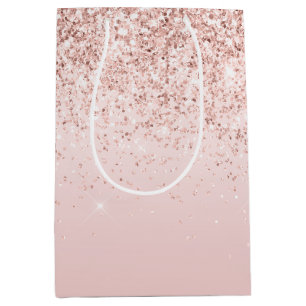 Blush roze ombre Glitzy Glitter Sparkle       Medium Cadeauzakje