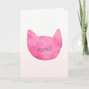 Blush roze ombre kat kaart