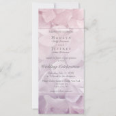 Blush Roze Paarse Hydrangea Zomertuin Bruiloft Kaart (Voorkant)