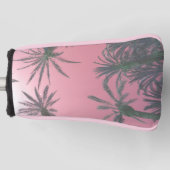 Blush roze palmbomen golfheadcover (Voorkant)