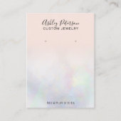 Blush roze parelkleurige sierjuwelen visitekaartje (Voorkant)