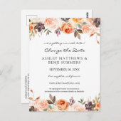 Blush Roze & Perzikflesje Verander het Briefkaart  (Voorkant / Achterkant)