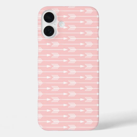 Blush roze pijlpatroon Case-Mate iPhone case (Achterkant)