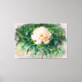 *~* Blush Roze Pioen TV2 Uitgerekte Canvas Print (Voorkant)