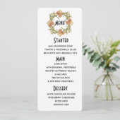 Blush Roze Pioenrand Menu (Staand voorkant)