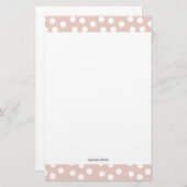 Blush roze pokkenpapier briefpapier (Voorkant / Achterkant)