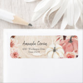 Blush Roze pomkin Return Address Label (Insitu)
