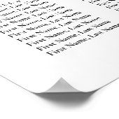 Blush roze pony Floral Wedding Seating Chart Poster (Hoek)