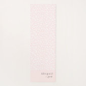 Blush Roze proefschrift Naam aangepast Yogamat (Achterkant)