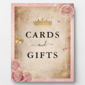 Blush roze roodkaarten en cadeaubonnen fotoplaat (Voorkant)