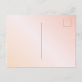 Blush roze roos goud bloemenbruiloft briefkaart (Achterkant)