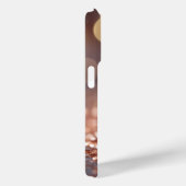 Blush Roze Rose Goud Bloemen Glitter Monogrammed Case-Mate iPhone Case (Achterkant / Rechts)