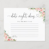 Blush Roze Rose Goud Bruids Datum Nacht Ideeën Kaa (Voorkant)