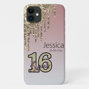 Blush Roze Rose Goud Zoet Zestien iPhone 11 Hoesje