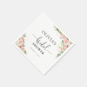 Blush Roze Rose Gouden Servetten (Hoek)