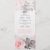  Blush Roze Rose Trouwprogramma Programma (Achterkant)