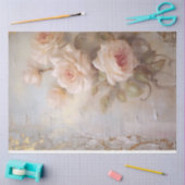  Blush Roze Roses Grunge Decoupage Tissuepapier (Craft)