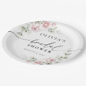 Blush Roze Roses Vrijgezellenfeest Papier Bord (Gekanteld)