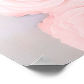 Blush roze roze alfabetische bruiloft poster (Hoek)