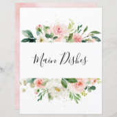 Blush roze roze bedekking divider (Voorkant / Achterkant)