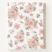 Blush Roze Roze Bloem Bloemen Familie Kook Recept Notitieboek (Achterkant)