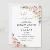 Blush Roze Roze Bridal Shower Kaart (Voorkant)