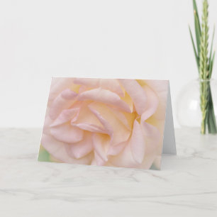 Blush Roze roze en petals Note Kaart