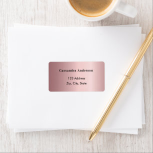 Blush roze roze return address label