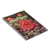 Blush roze roze roodroodblad psalm 126:3 notitieboek (Rechterzijde)