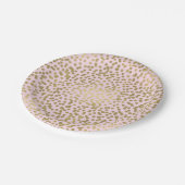 Blush roze roze roze Stippen Confetti Elegant glam Papieren Bordje (Gekanteld)