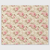 Blush Roze  Rozen Cadeaupapier (Vlak)