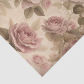 Blush roze rozen decoupage ambacht tissuepapier (Detail)