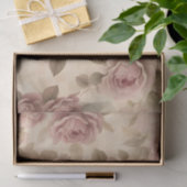 Blush roze rozen decoupage ambacht tissuepapier (Geschenk)