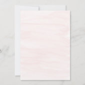 Blush roze rozen en goud | doop kaart (Achterkant)