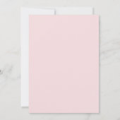 Blush Roze Rozen en Gouden Kruis | Doop Kaart (Achterkant)