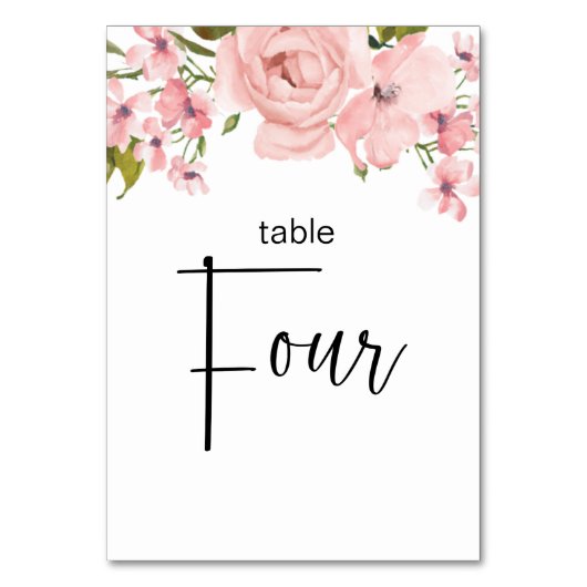 Blush roze rozen finale bruiloft kaart (Achterkant)