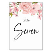 Blush roze rozen finale bruiloft kaart (Voorkant)