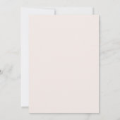 Blush roze Rozen Floral White Wedding Kaart (Achterkant)