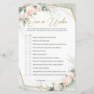 Blush roze rozen groen goud boven of onder de game