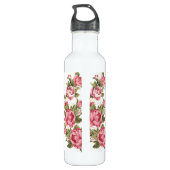  blush roze rozen pioenen naam waterfles  (Achterkant)